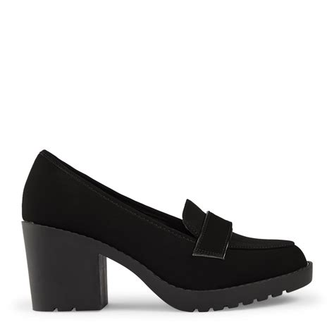 Black Heeled Loafer (3107053) | Truworths