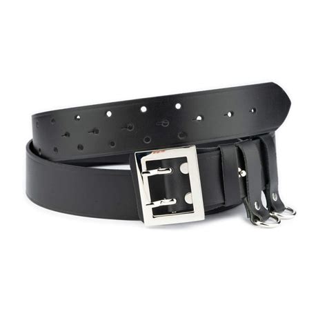 Buy Police Duty Belt - Black Genuine Leather - LeatherBeltsOnline.com