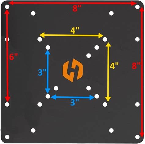 Buy Husky Mounts 200x200 VESA Adapter Allows 100x100 Mount to Fit ...