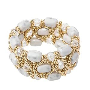Shining Jewel Gold Plated Adjustable Party Bracelet for Women (SJ_3068 ...