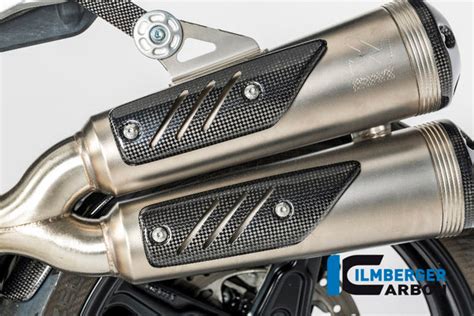 Ilmberger Carbon Fibre Silencer Protector for BMW R NineT Scrambler ...