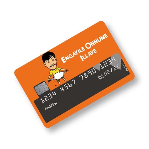 ISEE 360 Tamil Dialouge Credit Card Sticker for Debit Cards| ATM Cards ...