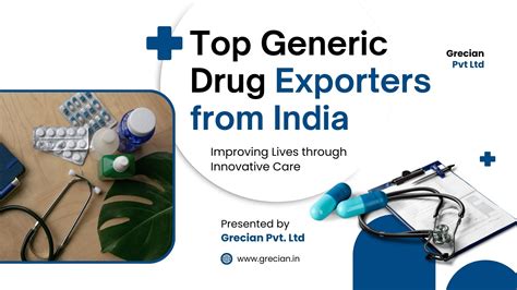 Top Generic Drug Exporters from India - Grecian