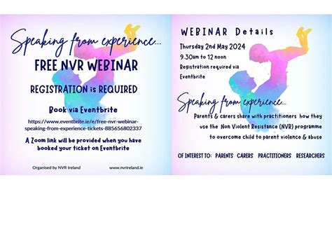 FREE NVR WEBINAR Speaking from Experience..., May 2 2024 | Online Event ...