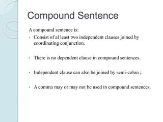 Image result for Compound Sentence Patterns