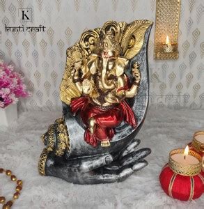 Kunti Craft Lord Ganesha Idols for home decor|God idols for car ...