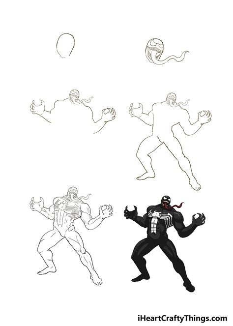 Image result for Venom Drawing Tutorial