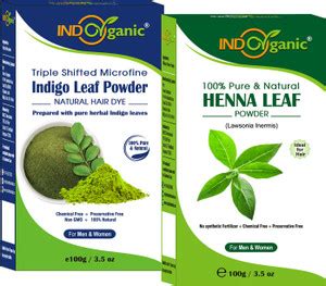 Indo Organic Powder with Natural Henna Powder Combo (100g each) - Price ...