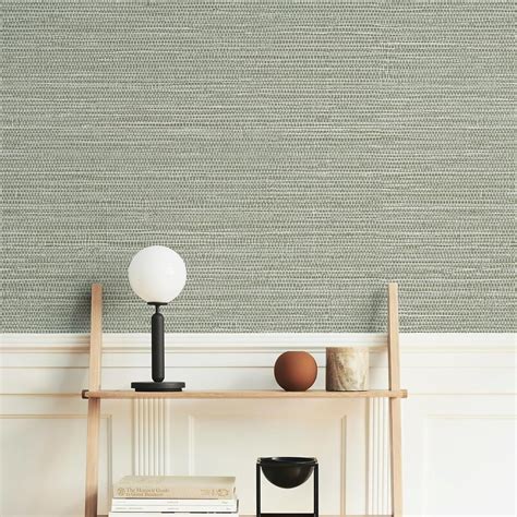 Simon&Siff Green Textured Grasscloth Peel and Stick Wallpaper 17.7"x394 ...