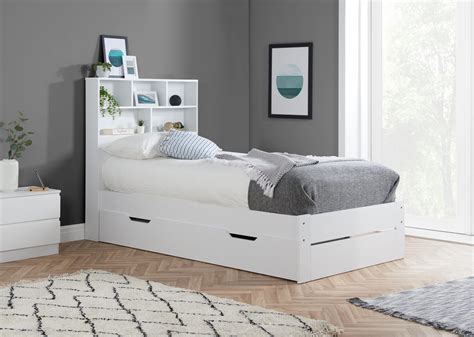 Alfie Single Storage Bed White | Birlea