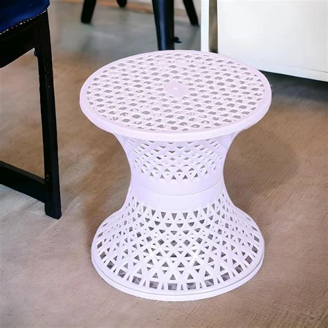 Kuber Industries Plastic Seating Stool | Both Sided Mesh Damroo Style ...
