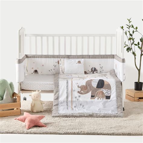 Buy Juniors 5-Piece Elephant Applique Comforter Set - 90x130 cm from ...