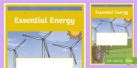 Essential Energy Year 6 Physical Sciences Editable Book Cover