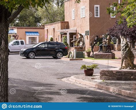 Art is Everywhere in Santa Fe in New Mexico USA Editorial Stock Photo ...