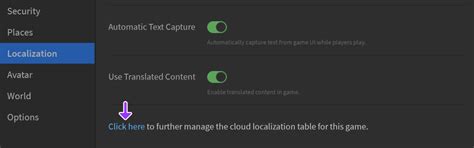 Accessing Localization Settings | Documentation - Roblox Creator Hub