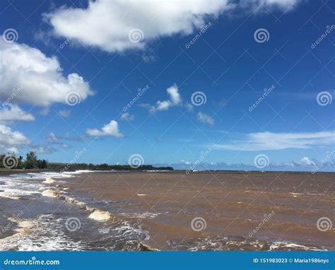 Sunny Day at Beach in Waimea in Summer on Kauai Island in Hawaii. Stock ...