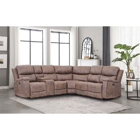 Royaloak Muar Malaysian Fabric Corner Recliner | Fabric | Tufting ...