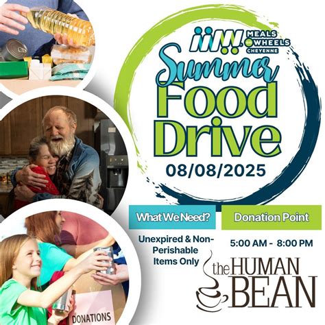The Human Bean Food Drive, The Human Bean of Cheyenne, 8 August 2025 ...