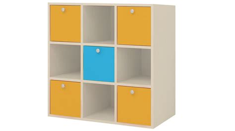 Adona Milano Kids Light Wood Cube Storage Cabinet Barbie Pink - Persian ...