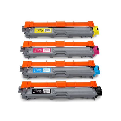 BROTHER TN-261 SET OF 4 COLOR TONER CARTRIDGE COMPATIBLE FOR BROTHER ...