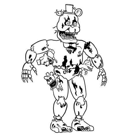 How To Draw Dreadbear (FNaF) Sketchok Easy Drawing Guides | atelier ...