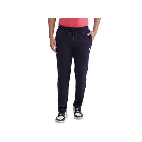 Buy Parx Regular Fit Solid Dark Blue Track Pant Online