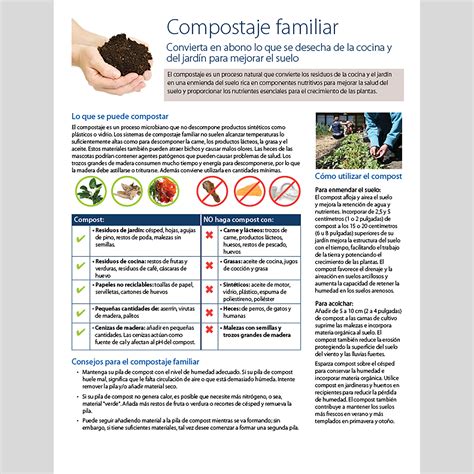 Home composting instructions in English and Spanish – Environmental ...