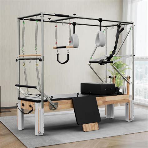 Amazon.com : PAETA Pilates Reformer, Wooden Reformer Pilates Machine ...