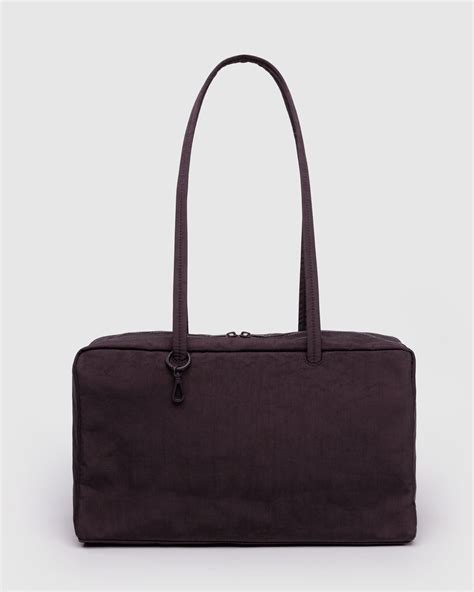 Medium Nylon Bowler Bag Chocolate Plum - Baggu
