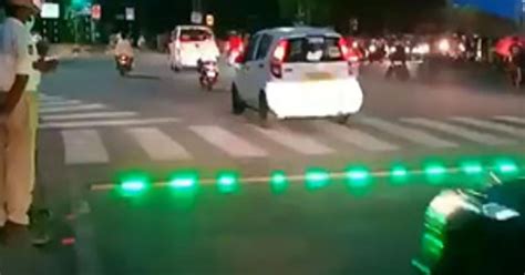 India Tries Unique Method To Help Pedestrians