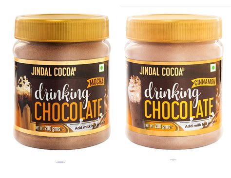 JINDAL COCOA Combo of Drinking Chocolate Mocha 200 Gm | Drinking ...