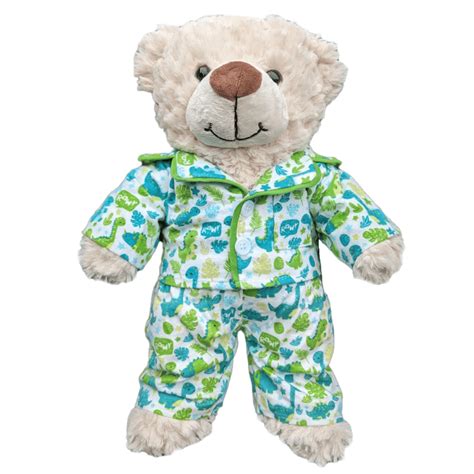 10 inch Green Dinosaur PJ - Teddy Bear Clothes