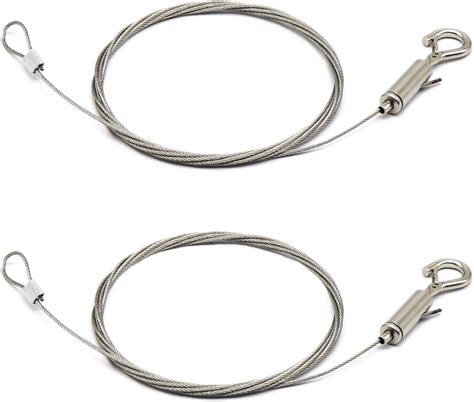 Buy 2pcs Adjustable Picture Hanging Wire with Loop and Hook, 6.5ft ...