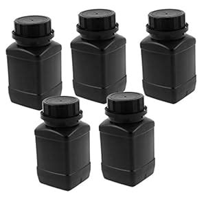 Generic 5pcs 250ml Plastic Round Wide Mouth Chemical Sample Sealed ...