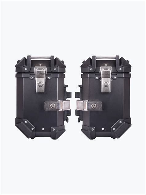 Jb Racing Premium Side Box X 36L Black And Silver For Universal Bike ...