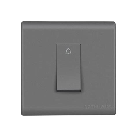Wipro Northwest (Nowa) Switch Combo of 1M Plate + 1M 6A Bell Push ...