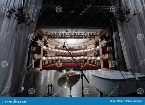 View from Behind Wing Flats at Auditorium Editorial Photography - Image ...