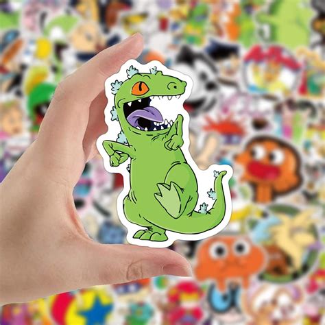 Buy 90s Cartoon Stickers 100PCS Vinyl Waterproof Stickers for Laptop ...
