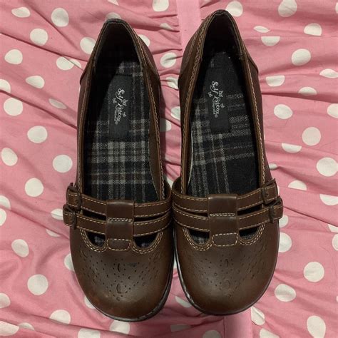 Self Esteem Women's Brown Loafers | Depop