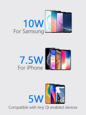 Yootech F500 USB Type C Pd Qi-Certified 10W Max Fast Wireless Charger ...