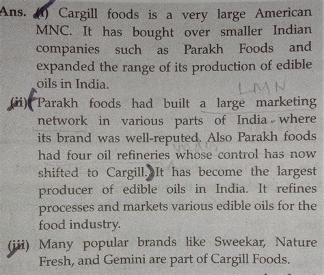 Q. 4. How did 'Cargill Foods' become the largestproducer of edible oils ...