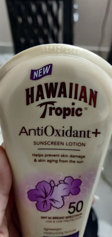Hawaiian Tropic Antioxidant Sunscreen Lotion with Green Tea Extract SPF ...