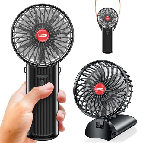Amazon.com: idomars Small Portable Fan Handheld Rechargeable: Mini Hand ...