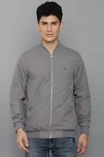 Buy Men Grey Solid Full Sleeves Casual Jacket Online - 749918 | Allen Solly