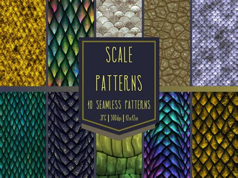Scale Patterns, Digital Patterns, Seamless Scale Pattern, Print Pattern, Instant Download ...