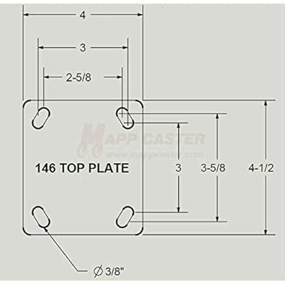 Toolbox Caster Kit - 4 Polyolefin Casters for Job | Ubuy India