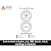 AXIIES Self Ink/Pre Ink Stamp Chartered Accountant Stamp Customized ...