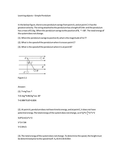 Image result for Simple Pendulum Practical