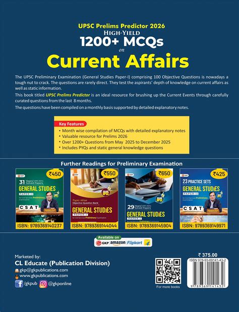 Buy UPSC 2026: Prelims Predictor | 1200+ MCQs on Current Affairs with ...