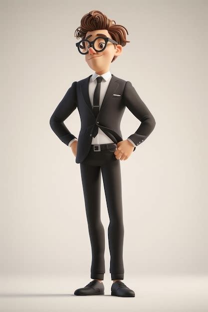 Cartoon Business Man Standing 的图像结果